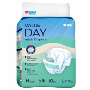 BW Value Day Tape Adult Diapers - M & L